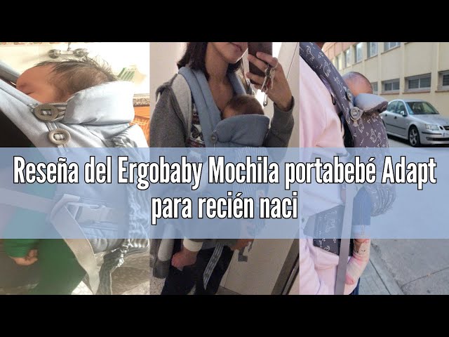 Vídeo relacionado con Ergobaby Mochila portabebé Adapt para recién nacidos desde el nacimiento, portabebé ergonómico de malla SoftFlex de 3 posiciones para transportar en el abdomen y en la espalda, Slate Blue