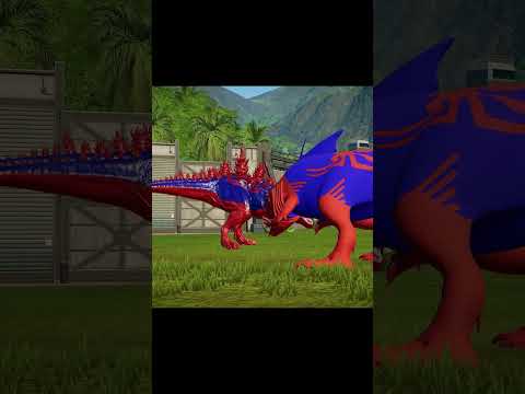 Spider-Man King Shark, Godzilla Spiderman T-Rex vs Epic Super Hero Dinosaurs Fight JWE #Shorts
