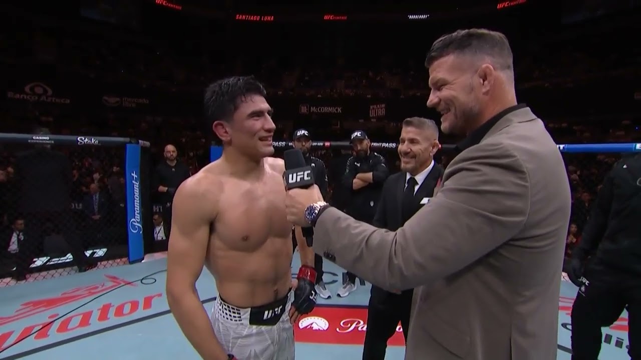 #UFCMéxico Santiago Luna Entrevista en el Octágono
