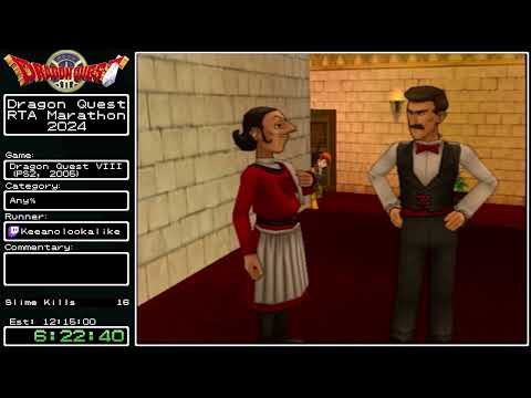Dragon Quest RTA Marathon 2024 - Dragon Quest VIII with Keeanolookalike (Part 2)
