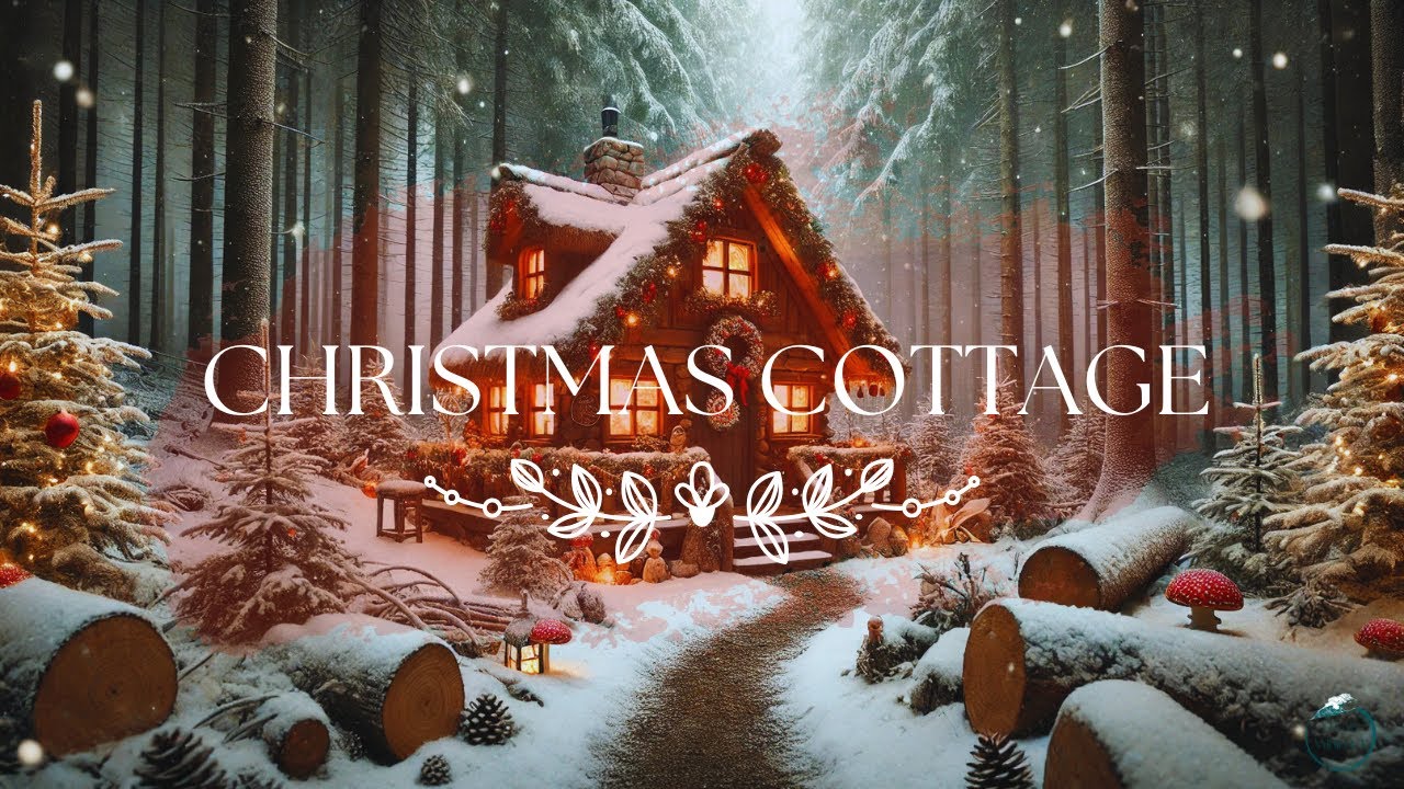 🎄 Cozy Holiday Jazz in a Winter Wonderland ❄️ | Relaxing Christmas Ambiance in a Woodsy Cottage 🎶✨