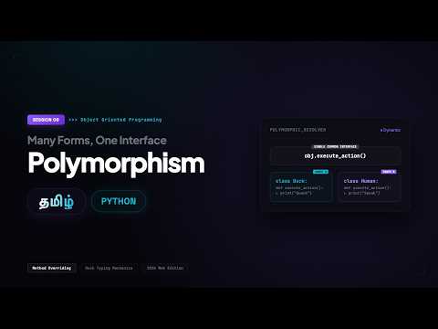 Polymorphism Session 9 Python Tamil