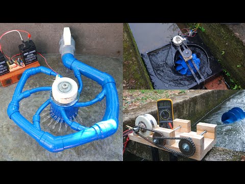 Top 3 amazing videos . DIY | How to make hydroelectric turbines for life. Free energy, clean energy.
