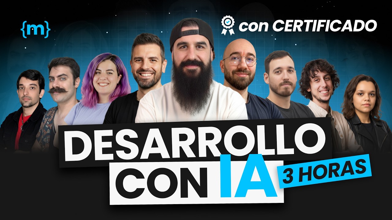 Curso COMPLETO de DESARROLLO con IA con Certificado Gratis