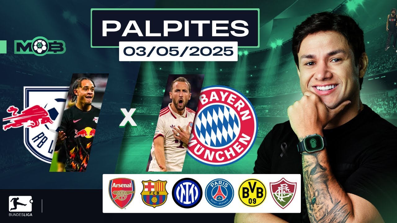 PALPITES DE FUTEBOL PARA O DIA 03 05 2025 + BILHETE PRONTO (SABADOU NO MUNDO BET)