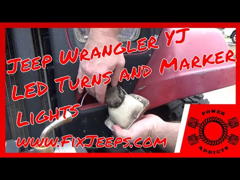 Jeep Wrangler YJ - Upgrade to LED Turn Signals. Plus we have an issue! #ledturns #ledupgrade
