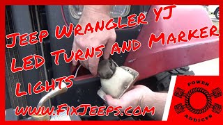 Jeep Wrangler YJ - Upgrade to LED Turn Signals. Plus we have an issue! #ledturns #ledupgrade