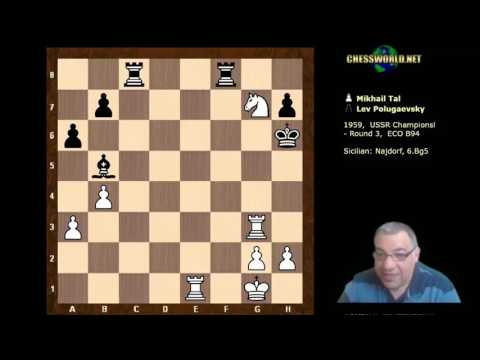 Mikhail Tal vs Lev Polugaevsky : Notable game: USSR Championship (1959) - Sicilian Defence
