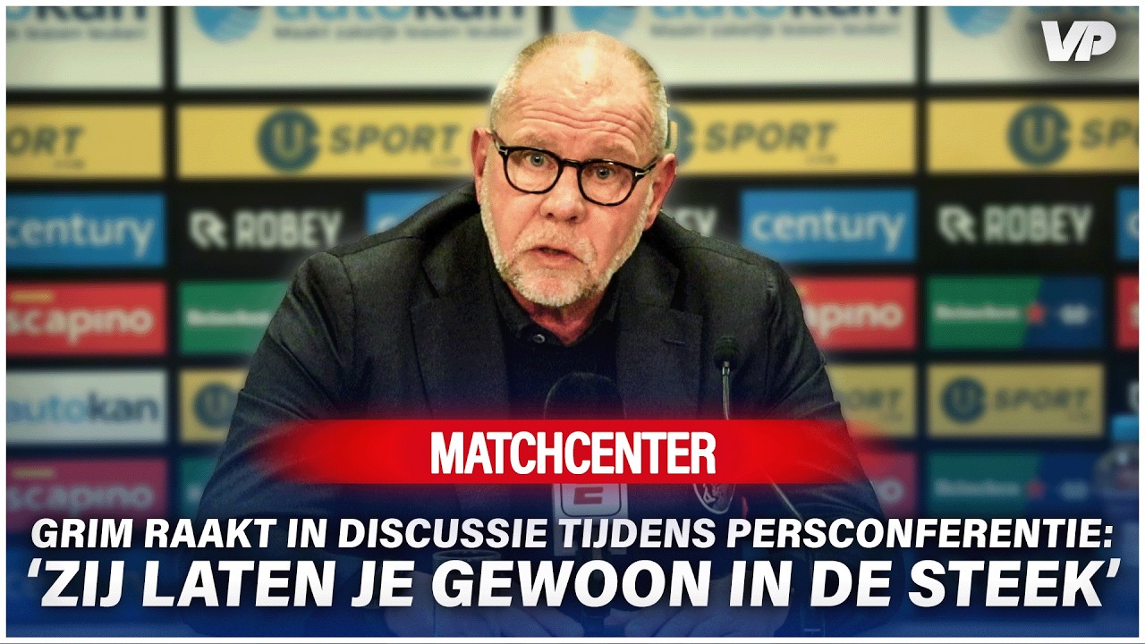 Grim raakt in discussie tijdens persconferentie: 'Zij laten je gewoon in de steek'