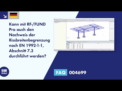 FAQ 004699 | Kann mit RF-/FUND Pro auch den Nachweis der Rissbreitenbegrenzung nach EN 1992-1-1, ...