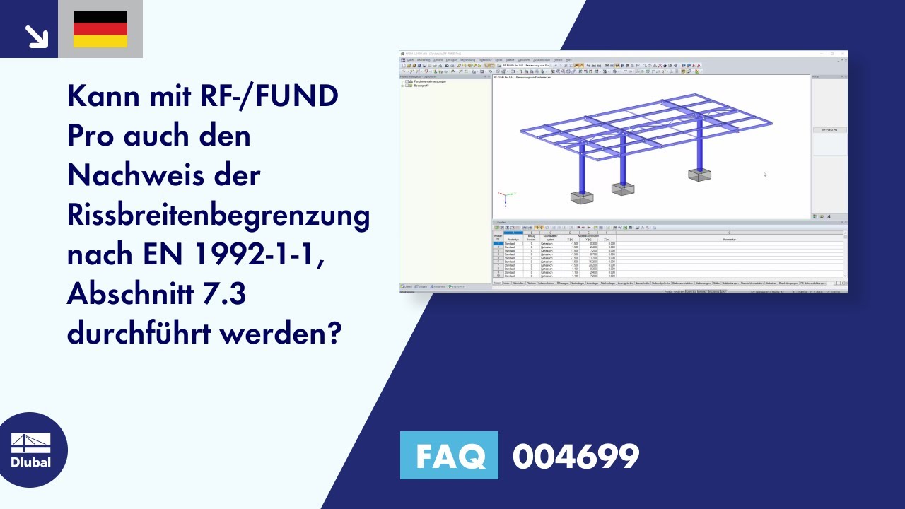 FAQ 004699 | Kann mit RF-/FUND Pro auch den Nachweis der Rissbreitenbegrenzung nach EN 1992-1-1, ...