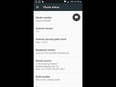 Install Lenovo k6 note android 7 nougat  update