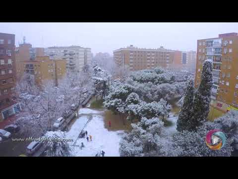 Time lapse gran nevada Filomena - Parque Galicia de Móstoles