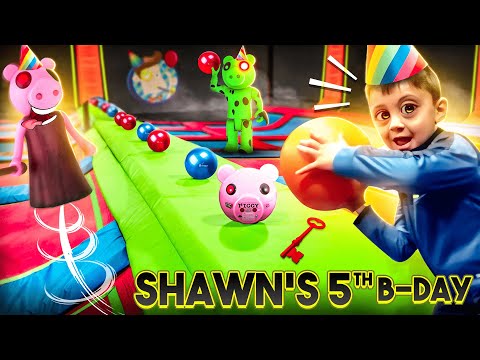 SHAWN'S VERY PIGGY Birthday!!  (FV Family Escape Room Bday Haul Vlog)