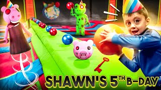 SHAWN&#39;S VERY PIGGY Birthday!!  (FV Family Escape Room Bday Haul Vlog)