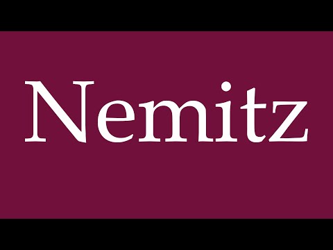 How to Pronounce ''Nemitz'' Correctly in German