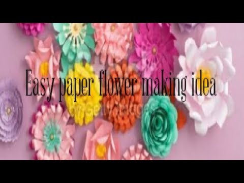 How to make a paper flower easy method|Musfira's art and craft