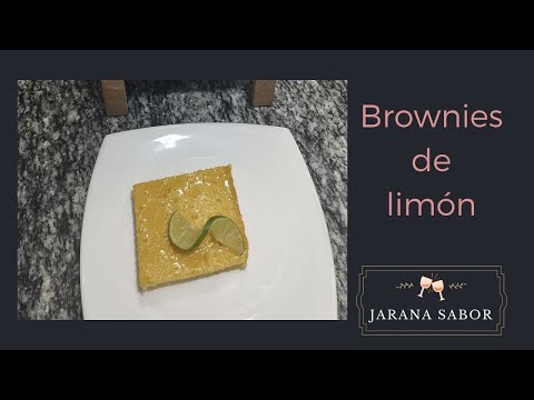 BROWNIES DE LIMÓN
