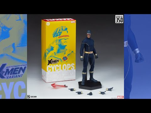 A LOOK AT: Marvel Comics Cyclops Astonishing Version Figure by Sideshow REVEAL