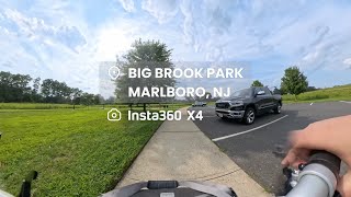 Big Brook Park/Henry Hudson Trail (Marlboro, NJ) Bike Ride  - 4K | Use for Virtual Cycling | DaniCha