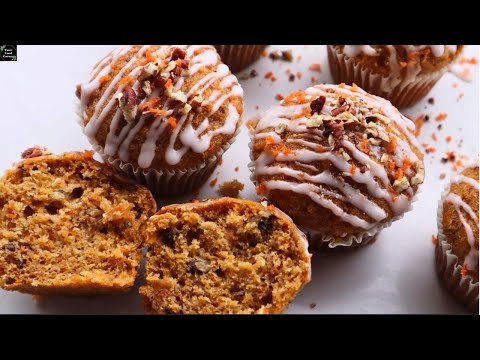 My New Obsession! Mix everything and put it in the oven! Carrot Cake Muffins/Cupcakes. Moist &Fluffy