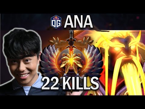 OG.ANA SMURF EMBER SPIRIT WITH 22 KILLS - DOTA 2 PRO GAMEPLAY