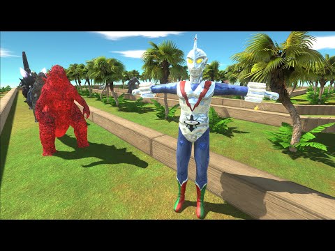 ZONE FIGHTER VS  GHIDORAH  DEATH RUN - Animal Revolt Battle Simulator