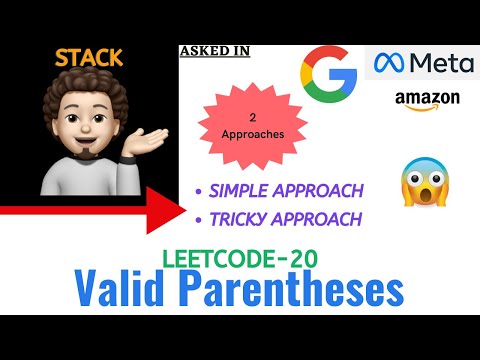 Valid Parentheses | Leetcode - 20 | Google, Meta | Explanation ➕ Live Coding Trash