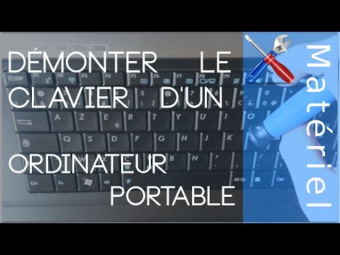 comment demonter touche clavier pc portable