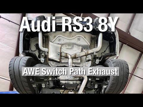 2023 Audi RS3 8Y with AWE exhaust system