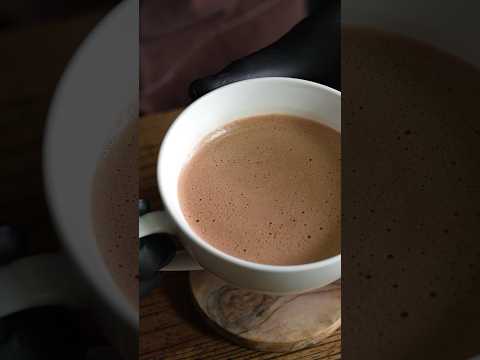 Mint hot chocolate made by récolte 泡立ちホットチョコレートミント #shorts #asmr #cooking #récolte