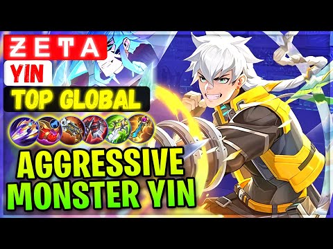 Aggressive Rotation Monster M-World Yin [ Top Global Yin ] Ƶ E Ͳ A - Mobile Legends Emblem And Build