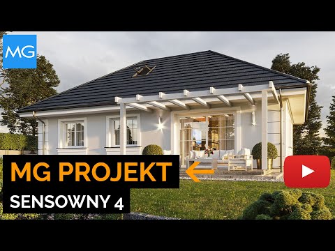 Projekt domu Sensowny 4 MG Projekt - 71,18 m2 - koszt budowy 114 tys. zł