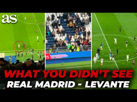 What you didn't see in REAL MADRID 2 - LEVANTE 0 after the final whistle: Vinicius, Bellingham...