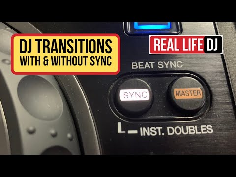 Free DJ Lessons 01 | DJ Transitions With and Without Using the Sync Button | Real Life DJ