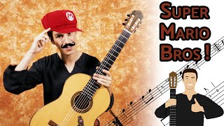Super Mario Bros - Tuto Facile y  la guitare !