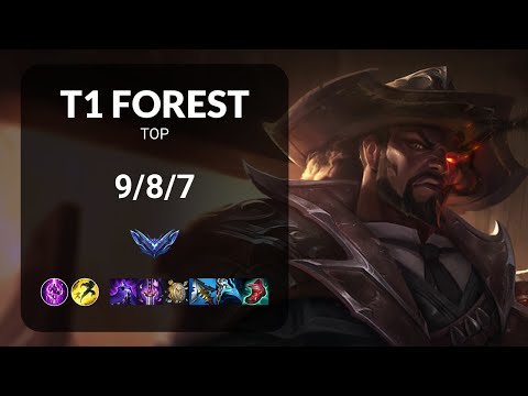 T1 Forest Lucian vs Kennen TOP - KR DIAMOND Patch 13.14