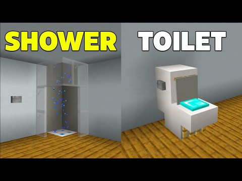 5 Working Bathroom Build Hacks in Minecraft Bedrock!