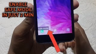 how to turn on safe mode in samsung j2 core...