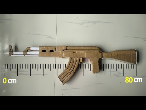 Make an AK47 Gun from Cardboard | Easy Step-by-Step Tutorial!