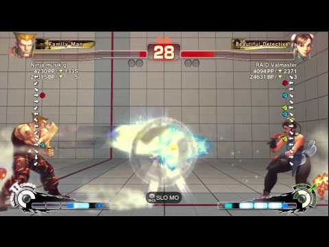 Ninja musik g (Guile) Vs. RAID Valmaster (Chun Li)