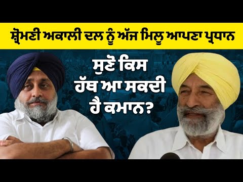 ਸ਼੍ਰੋਮਣੀ ਅਕਾਲੀ ਦਲ ਨੂੰ ਅੱਜ ਮਿਲੂ ਆਪਣਾ ਪ੍ਰਧਾਨ
