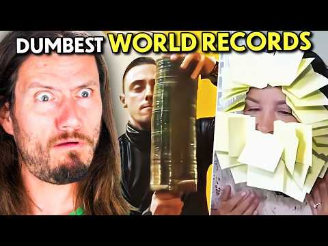 We Attempt To Break 6 of The Dumbest World Records Of All Time! | Try Not To Fail