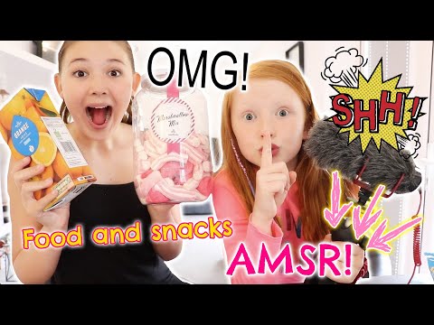 SISTER FIRST ASMR VIDEO - FOOD & DRINK ASMR! 100% TINGLES! SASSYBELLE