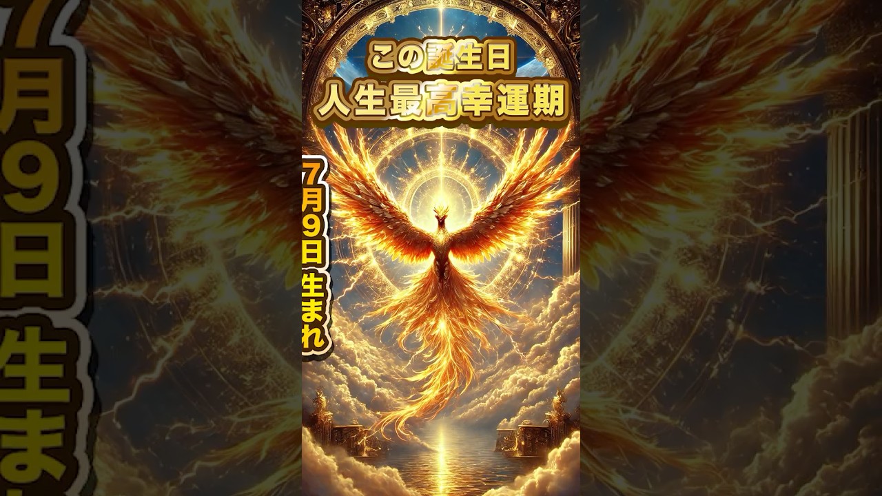 この誕生日の方、人生最高の幸運期！ #金運 #金運アップ #鳳凰神