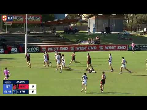 Rd 3 Hostplus SANFL Snapshot - South's Eamon Wilkinson times his run perfectly