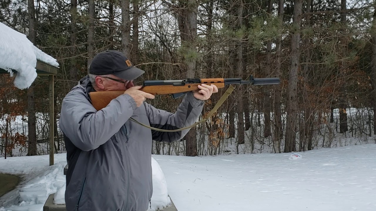 Suppressed 16in SKS with Brown Bear subsonic 7.62x39 ammo