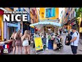 Nice, France 4K Walking Tour 🇫🇷 | Vibrant Streets, Old Town & Beach