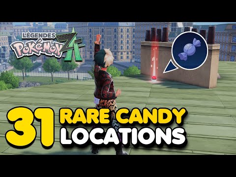 Pokemon Legends Z-A - 31 Rare Candy Locations