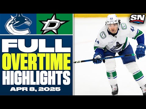 Vancouver Canucks at Dallas Stars | FULL Overtime Highlights - April 8, 2025